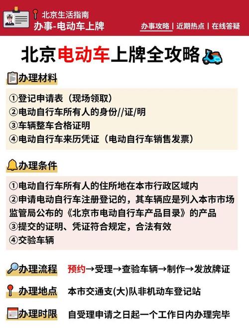 北京电动车上牌攻略